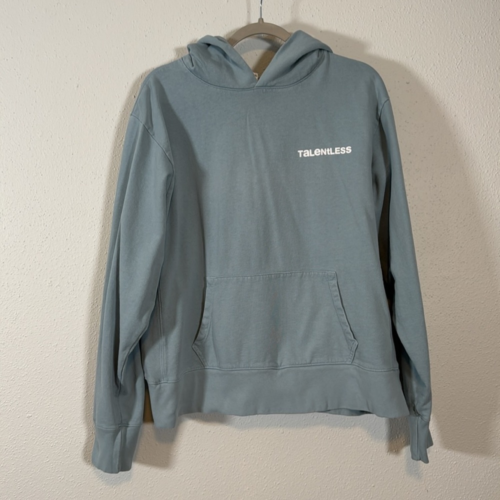 Elements by Talentless Light Blue Hoodie Size XL Extra Large 100% Organic Cotton